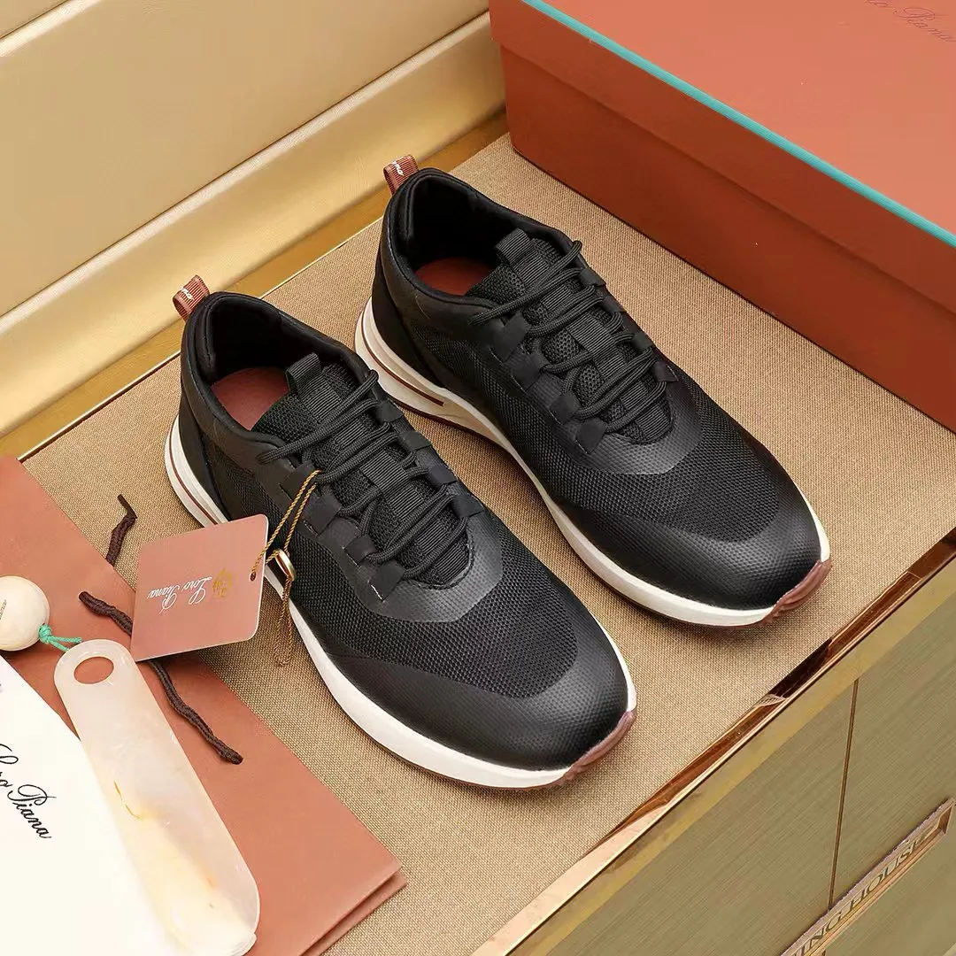 Factory price: 480💰Loro Piana niche classic jogging shoes, men's lace-up casual shoes and sneakers, high-quality lightweight and comfortable fabrics, suitable for outdoor leisure, the color scheme is young and energetic, and it looks great with sportswear or casual suits! Size: 38-44 (45. Customized)